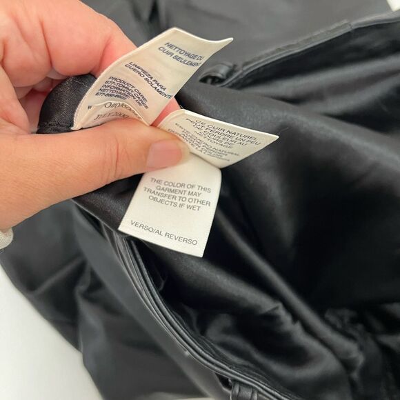 Vintage Tommy Hilfiger Leather Straight Leg Pants Size 10 - Picture 9 of 9